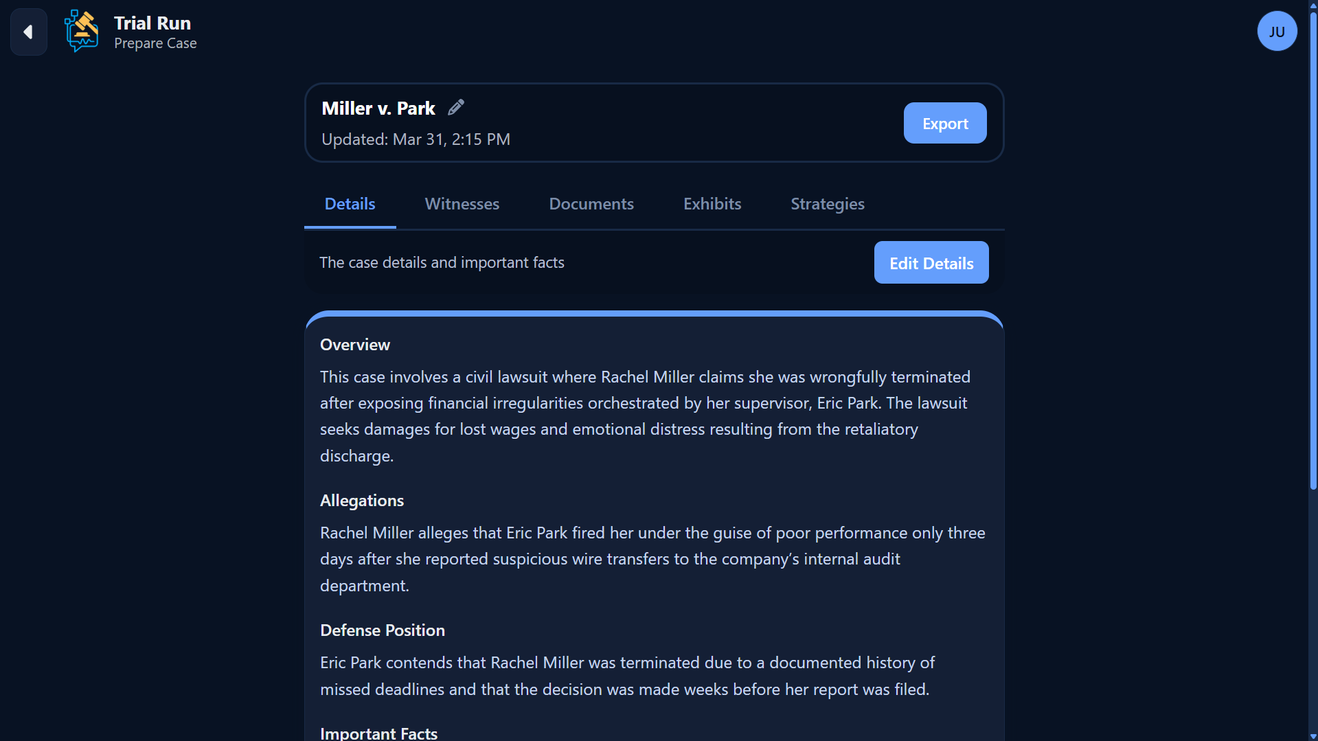 Trial Run screenshot 3